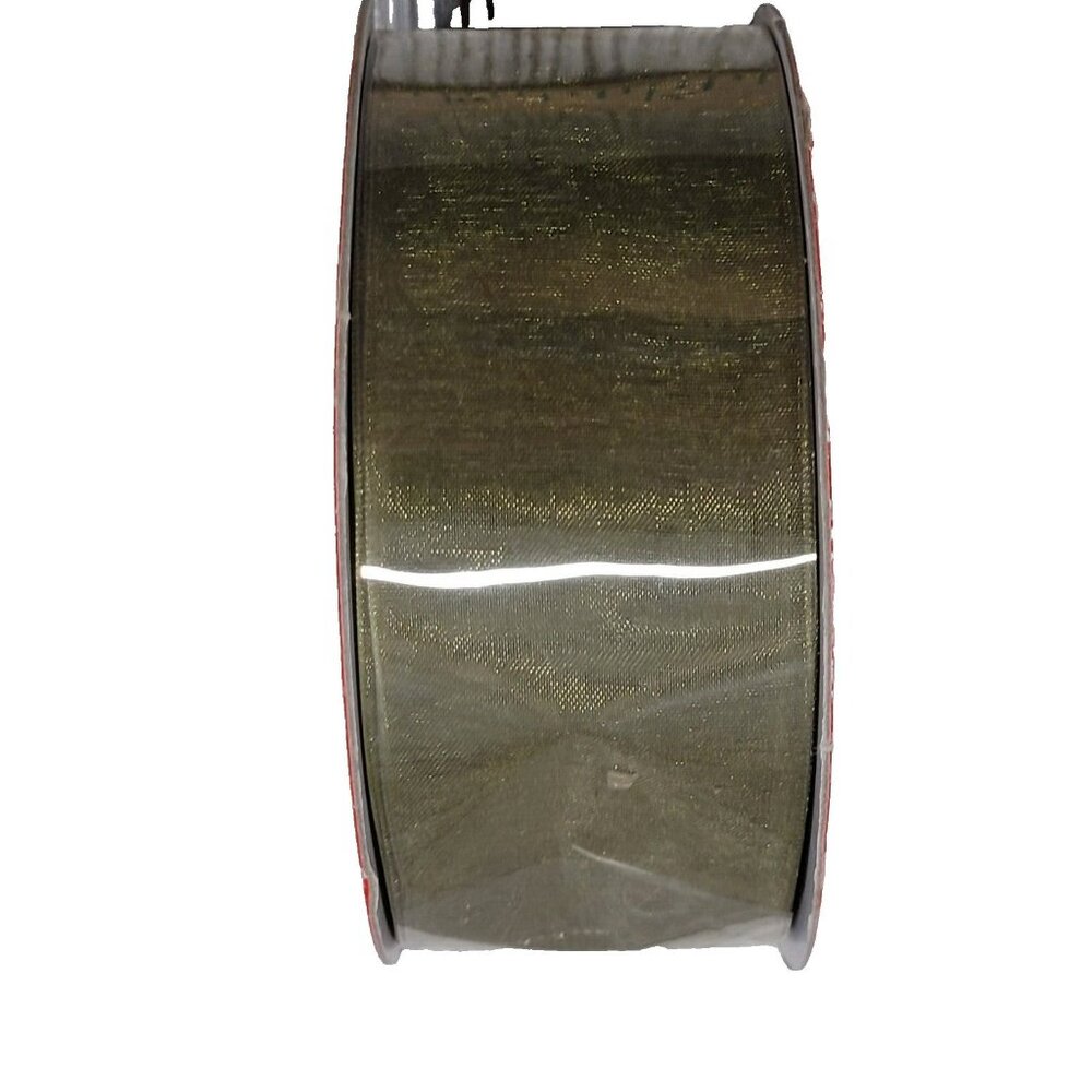 Sheer Craft Ribbon Olive Avacado Green Christmas Spring Summer Bow 25 yds 1.5"